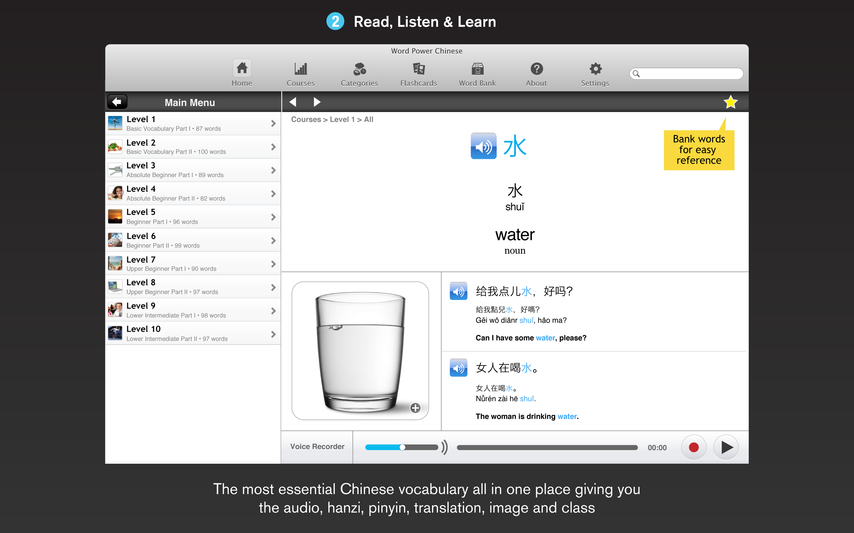 Screenshot 2 - Learn Chinese - Gengo WordPower 